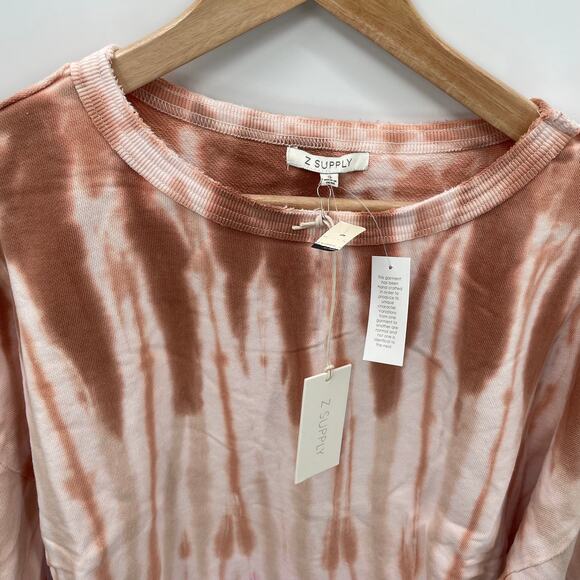 Z SUPPLY NWT Evereve Tempest Pullover Tie Dye Raw Hem Sweatshirt // S - Picture 8 of 11